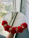 10 inch floral decorative mirror